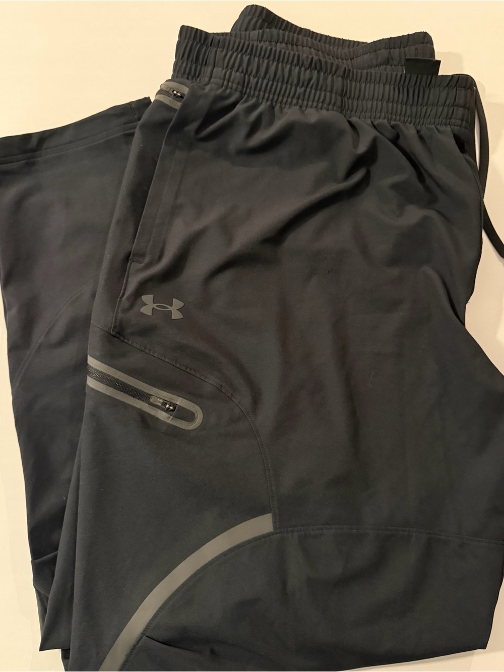 Under Armour Men’s Black Athletic Shorts with Reflective Accents